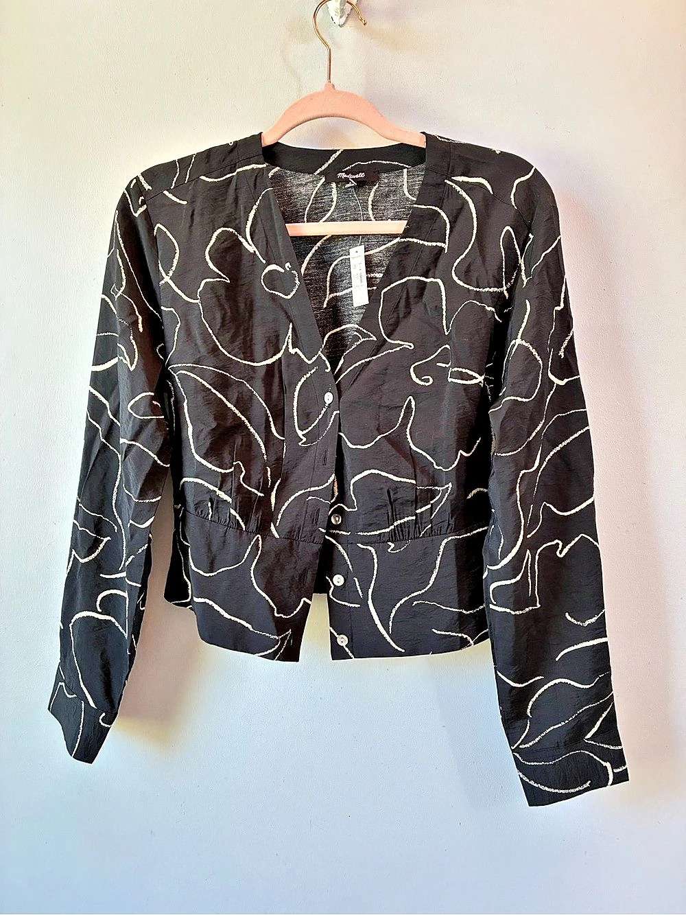 Madewell Abstract Print top Size Small NWT